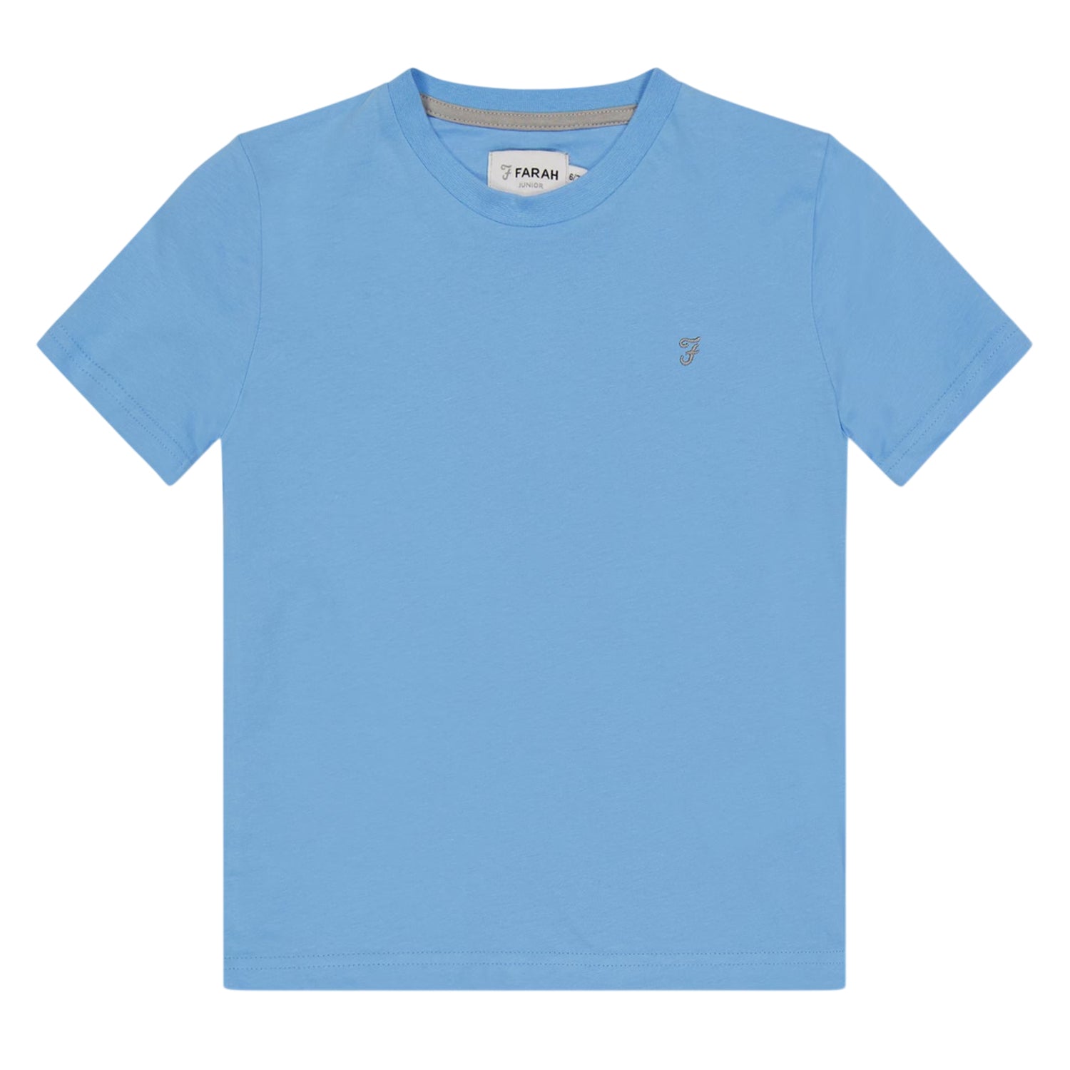 Blue - Front - Farah Childrens-Kids Denny Embroidered Logo T-Shirt