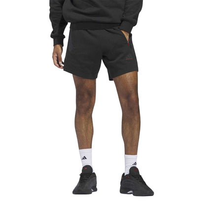 Black - Side - Adidas Unisex Adult Spacer Basketball Shorts