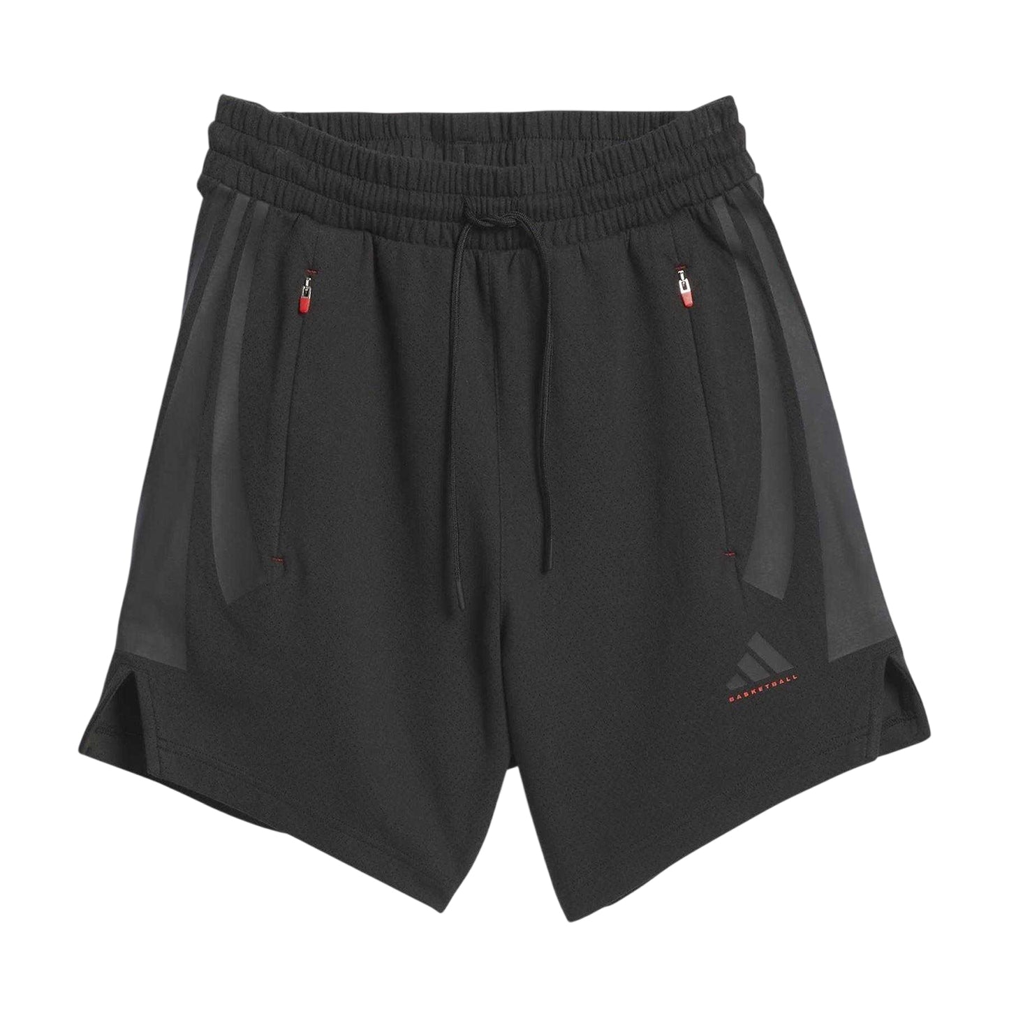 Black - Front - Adidas Unisex Adult Spacer Basketball Shorts