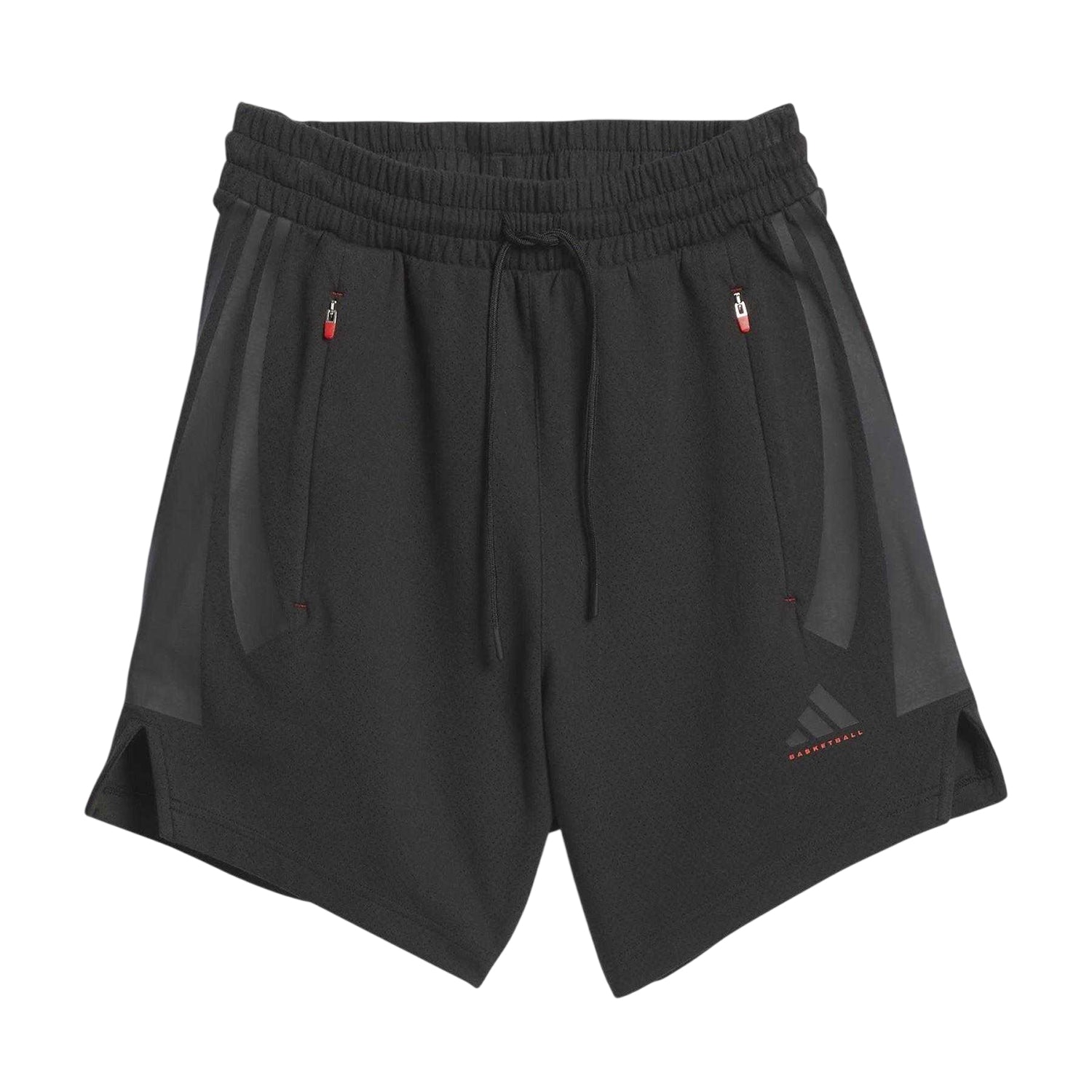 Black - Front - Adidas Unisex Adult Spacer Basketball Shorts