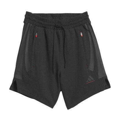 Black - Front - Adidas Unisex Adult Spacer Basketball Shorts