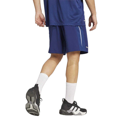 Dark Blue - Back - Adidas Mens Tech Running Shorts