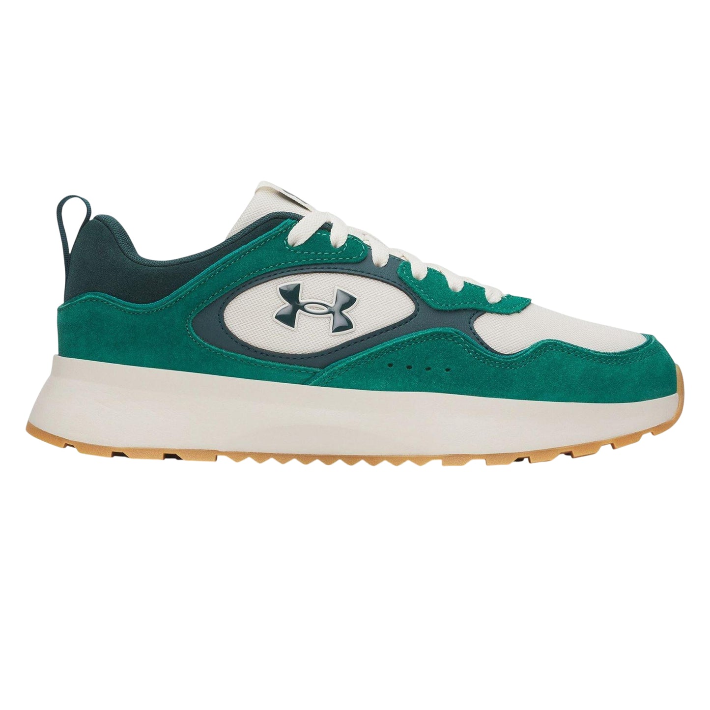 Green-Stone - Front - Under Armour Mens Suede Trainers