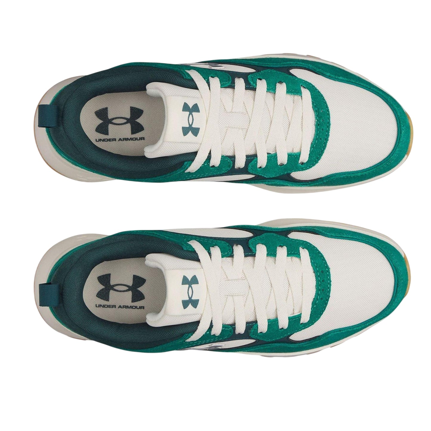 Green-Stone - Side - Under Armour Mens Suede Trainers