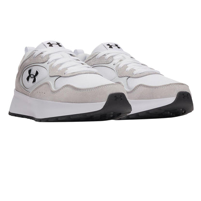 Grey-White - Lifestyle - Under Armour Mens Suede Trainers