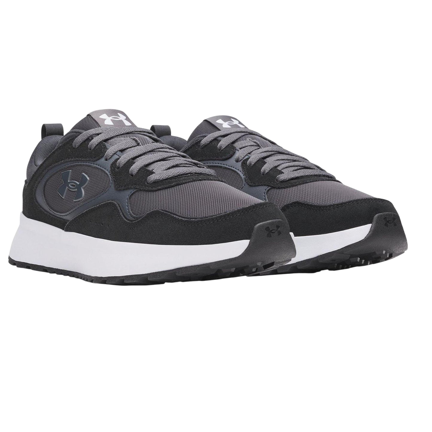 Black-Grey - Lifestyle - Under Armour Mens Suede Trainers