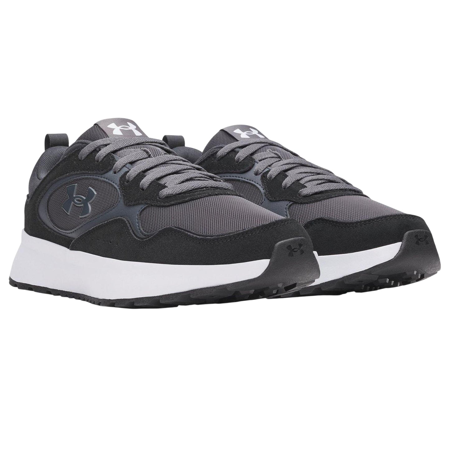 Black-Grey - Lifestyle - Under Armour Mens Suede Trainers