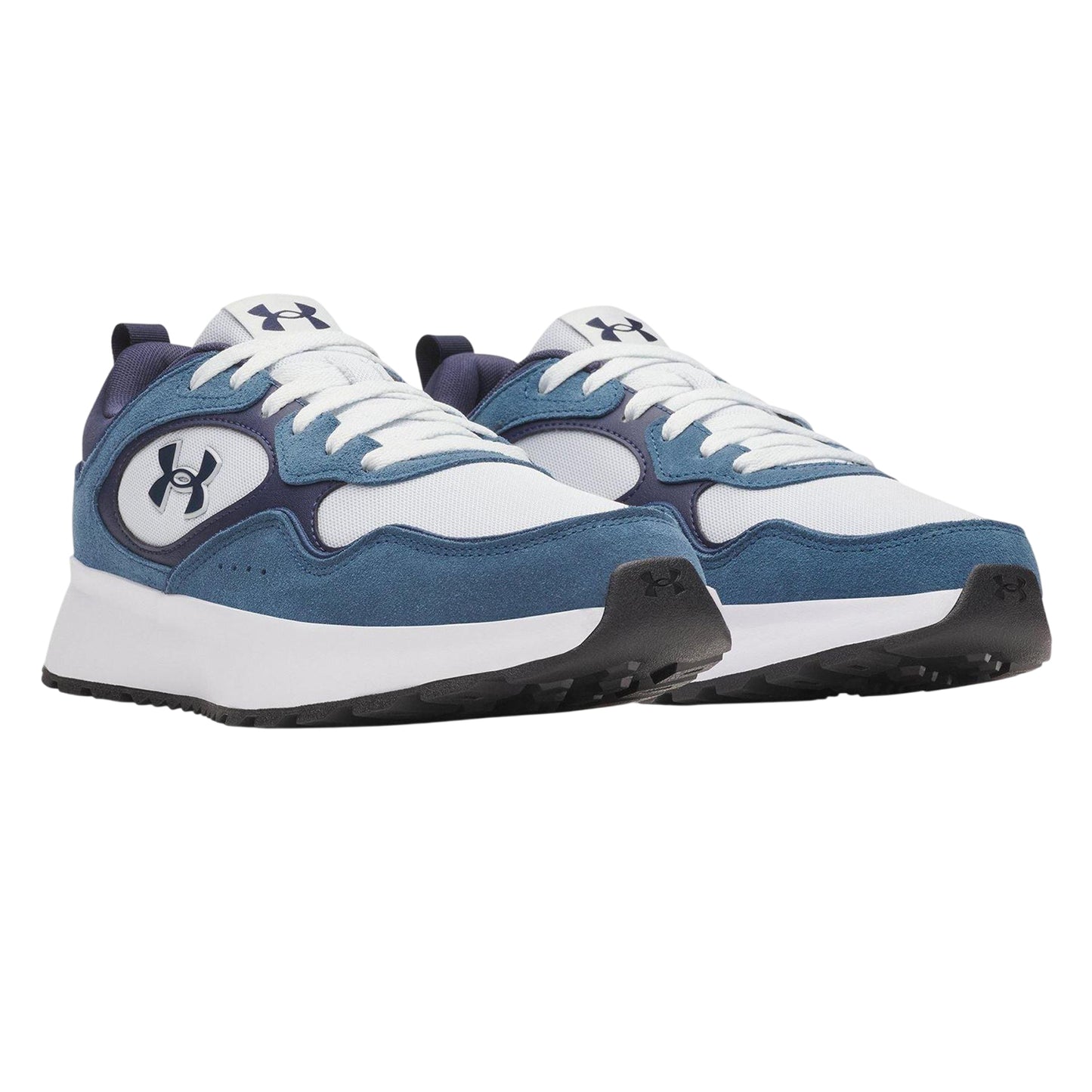 Blue-Grey-Navy - Lifestyle - Under Armour Mens Suede Trainers