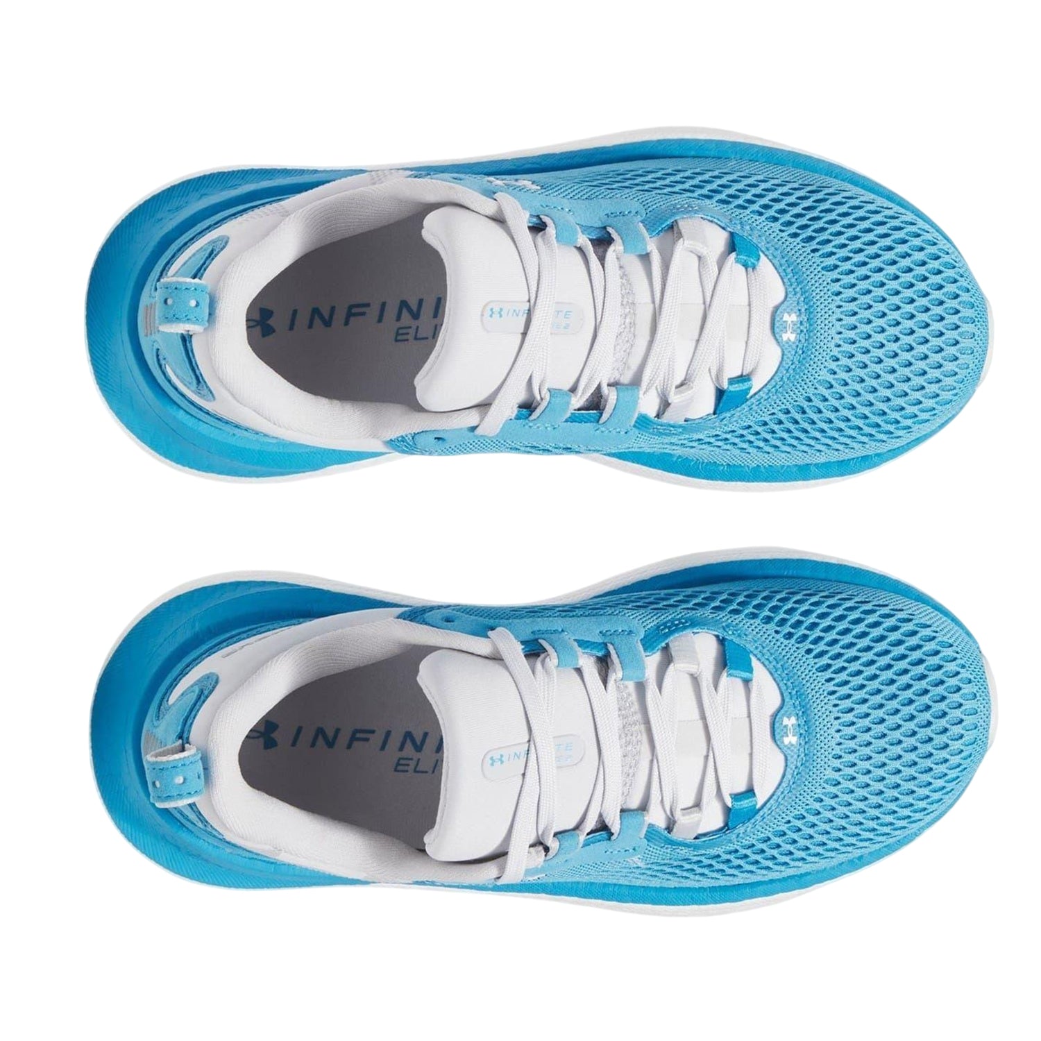 Blue - Side - Under Armour Womens-Ladies Elite Cushioned Breathable Trainers