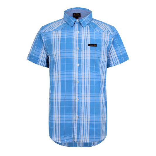 Blue-White - Front - Bench Mens Tailored Shirt