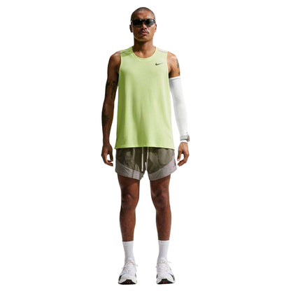 Army Green-Spruce Green - Side - Nike Mens Stride Running Shorts