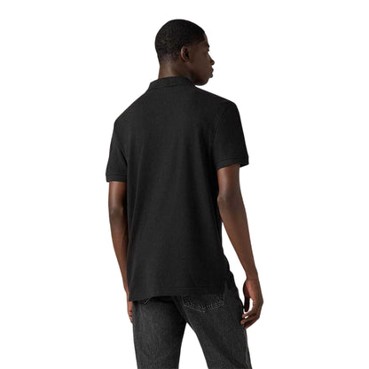 Black - Back - Levis Mens Housemark Batwing Logo Polo Shirt