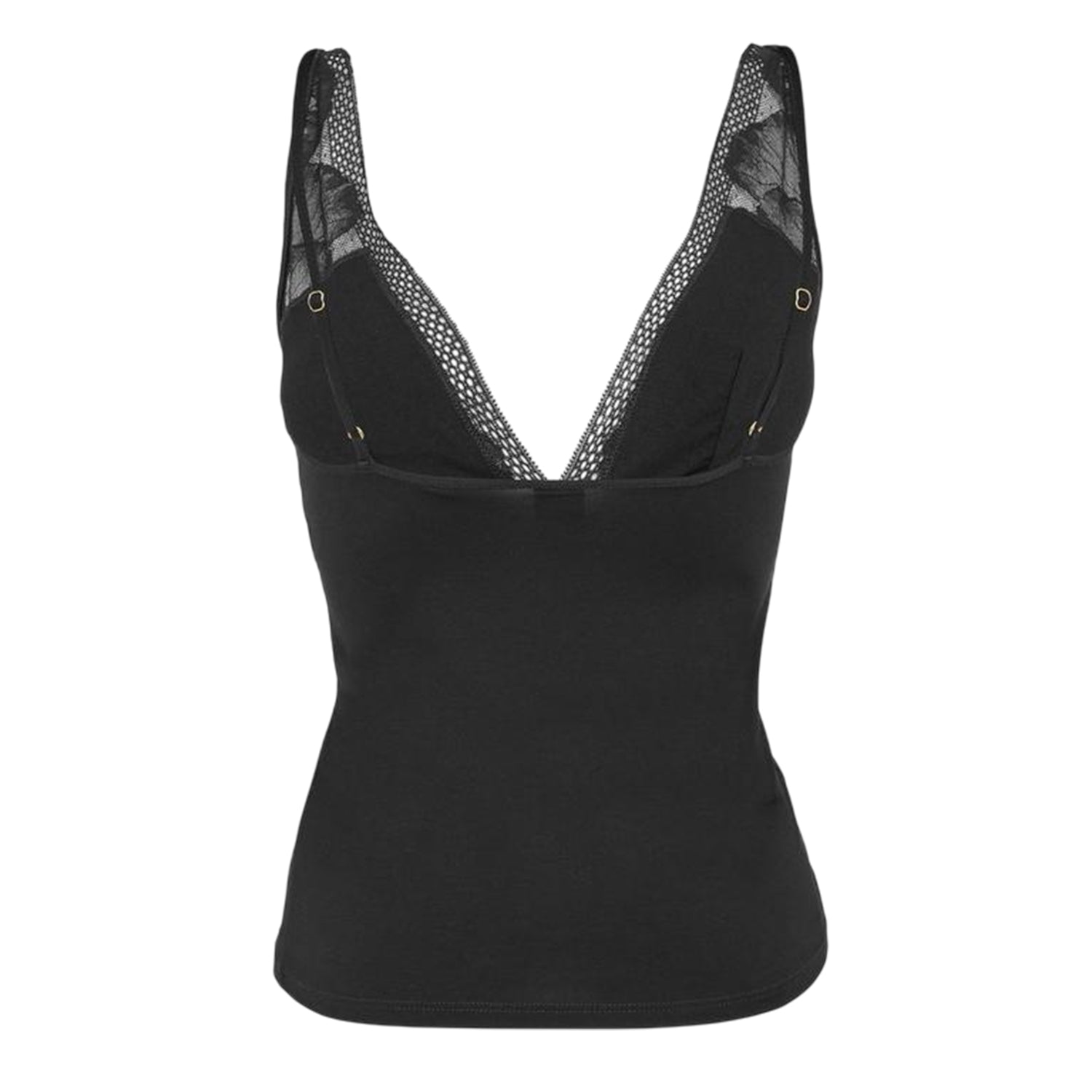 Black - Back - Boss Womens-Ladies Peony Pyjama Top