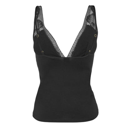 Black - Back - Boss Womens-Ladies Peony Pyjama Top