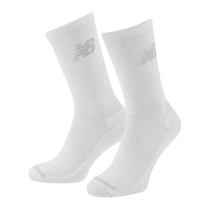 White - Back - New Balance Childrens-Kids Crew Socks (Pack of 3)