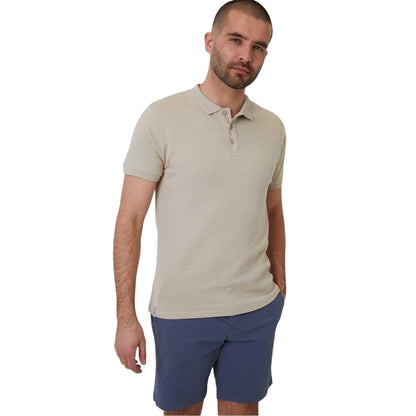 Stone - Front - Threadbare Mens Rocco Short-Sleeved Polo Shirt