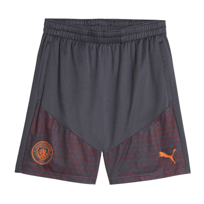 Grey - Front - Puma Mens Manchester City FC Football Shorts