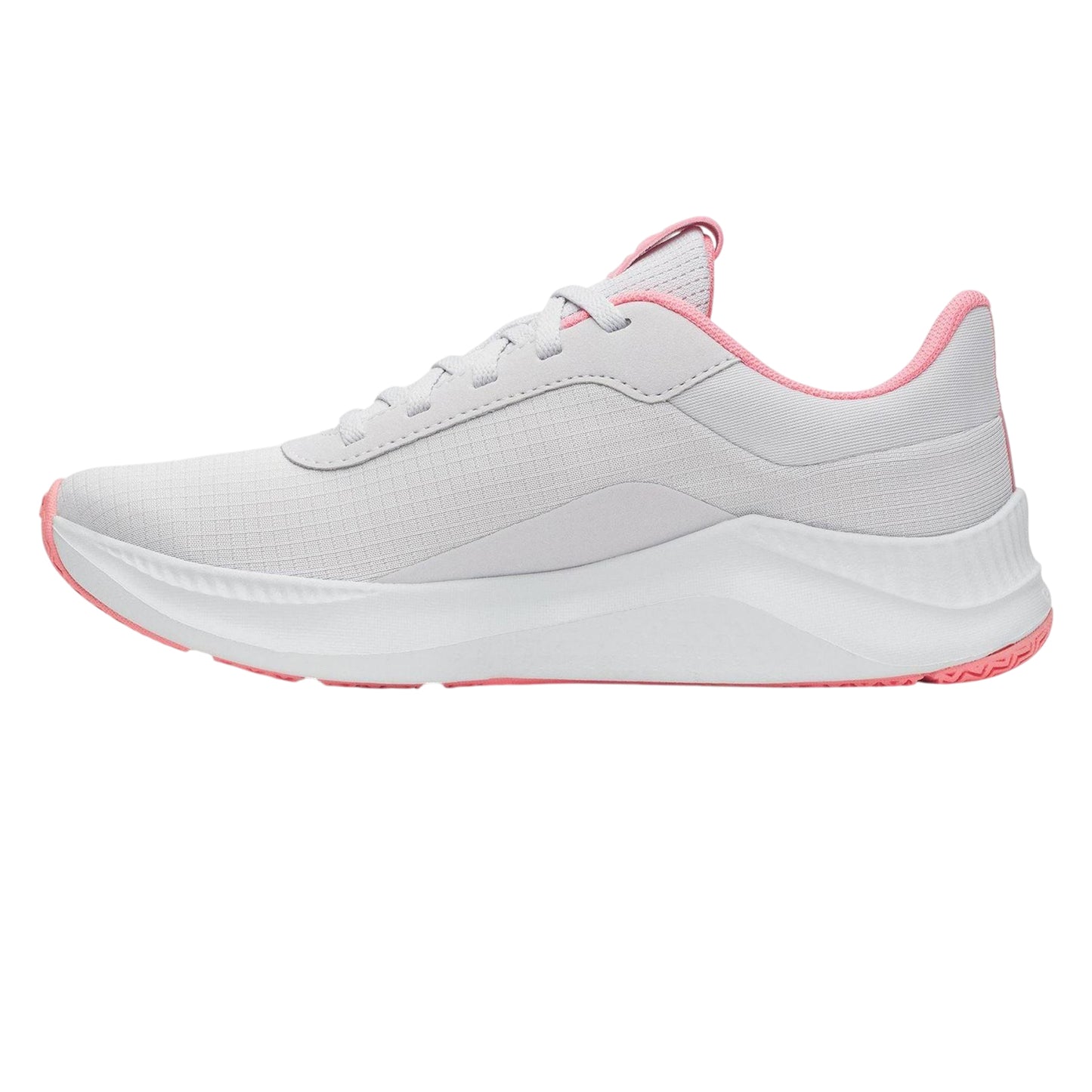Grey-Pink - Back - Under Armour Womens-Ladies Aurora Trainers