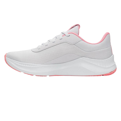Grey-Pink - Back - Under Armour Womens-Ladies Aurora Trainers