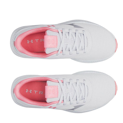 Grey-Pink - Side - Under Armour Womens-Ladies Aurora Trainers