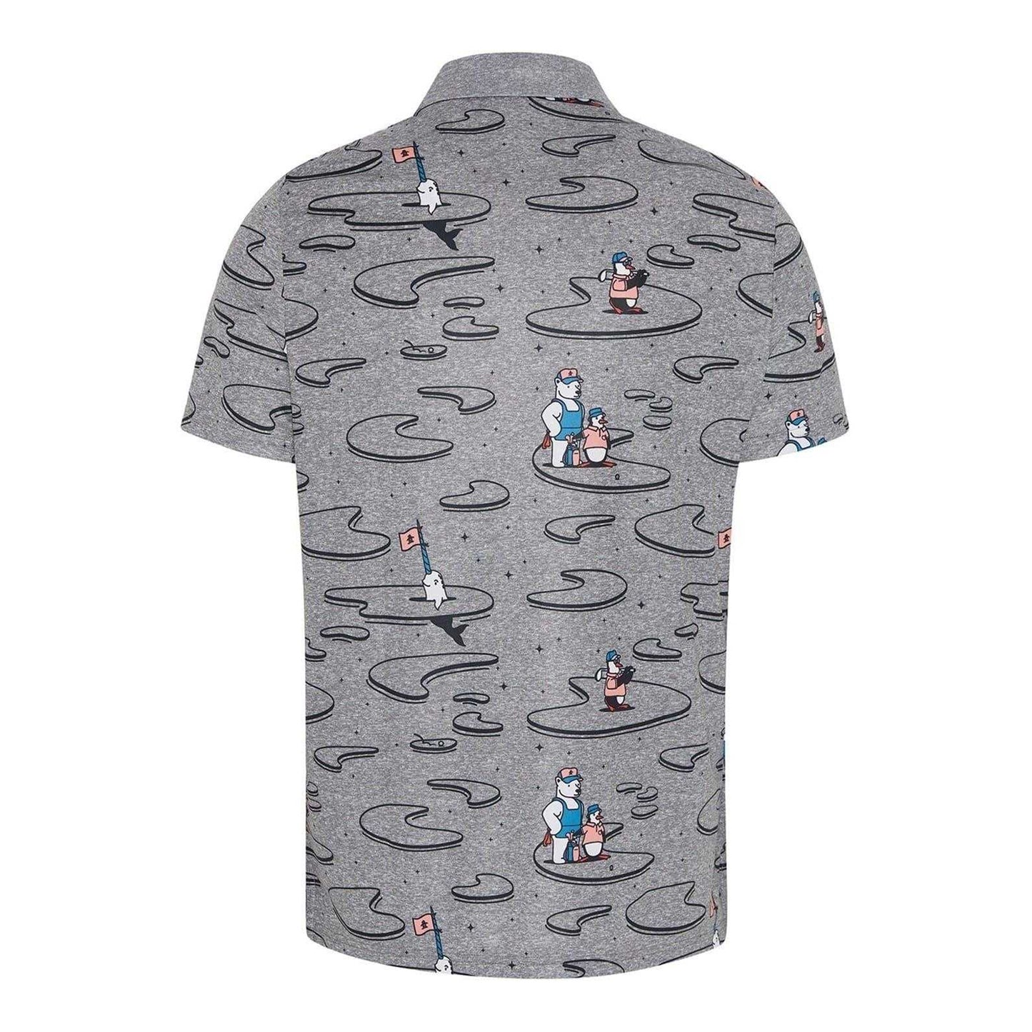 Quiet Shade - Back - Original Penguin Mens Patterned Regular Polo Shirt