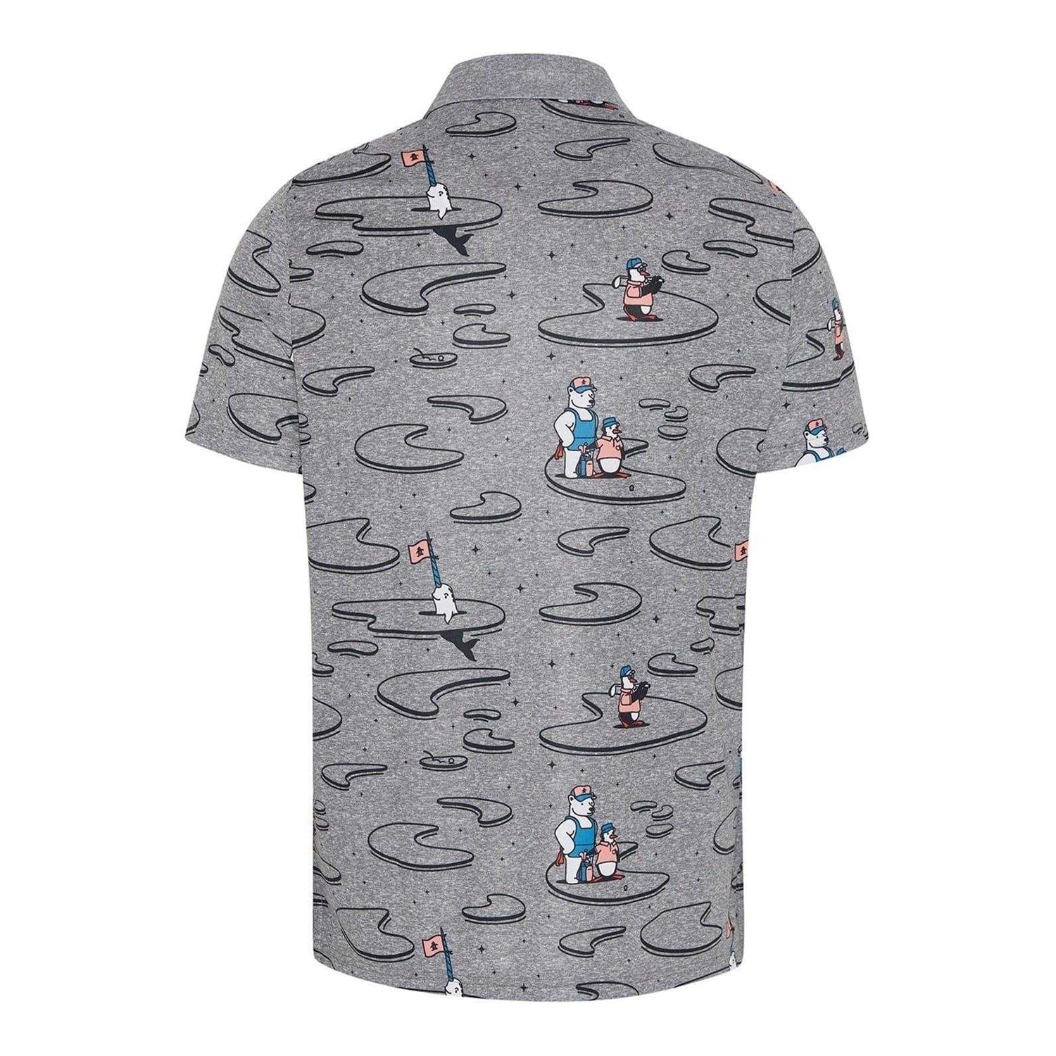 Quiet Shade - Back - Original Penguin Mens Patterned Regular Polo Shirt