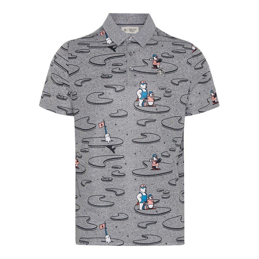 Quiet Shade - Front - Original Penguin Mens Patterned Regular Polo Shirt