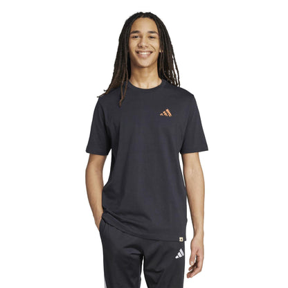 Blackberry - Side - Adidas Mens Logo Cotton T-Shirt
