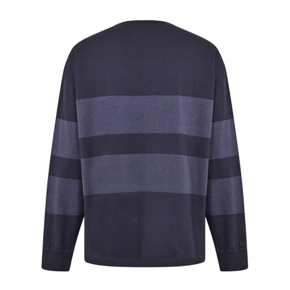 Black - Back - Timberland Mens Striped Long-Sleeved Rugby Polo Shirt