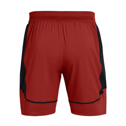 Orange - Back - Under Armour Mens Challenger Athletic Performance Shorts