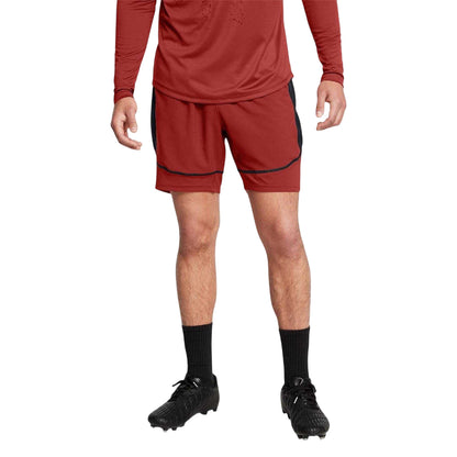 Orange - Side - Under Armour Mens Challenger Athletic Performance Shorts