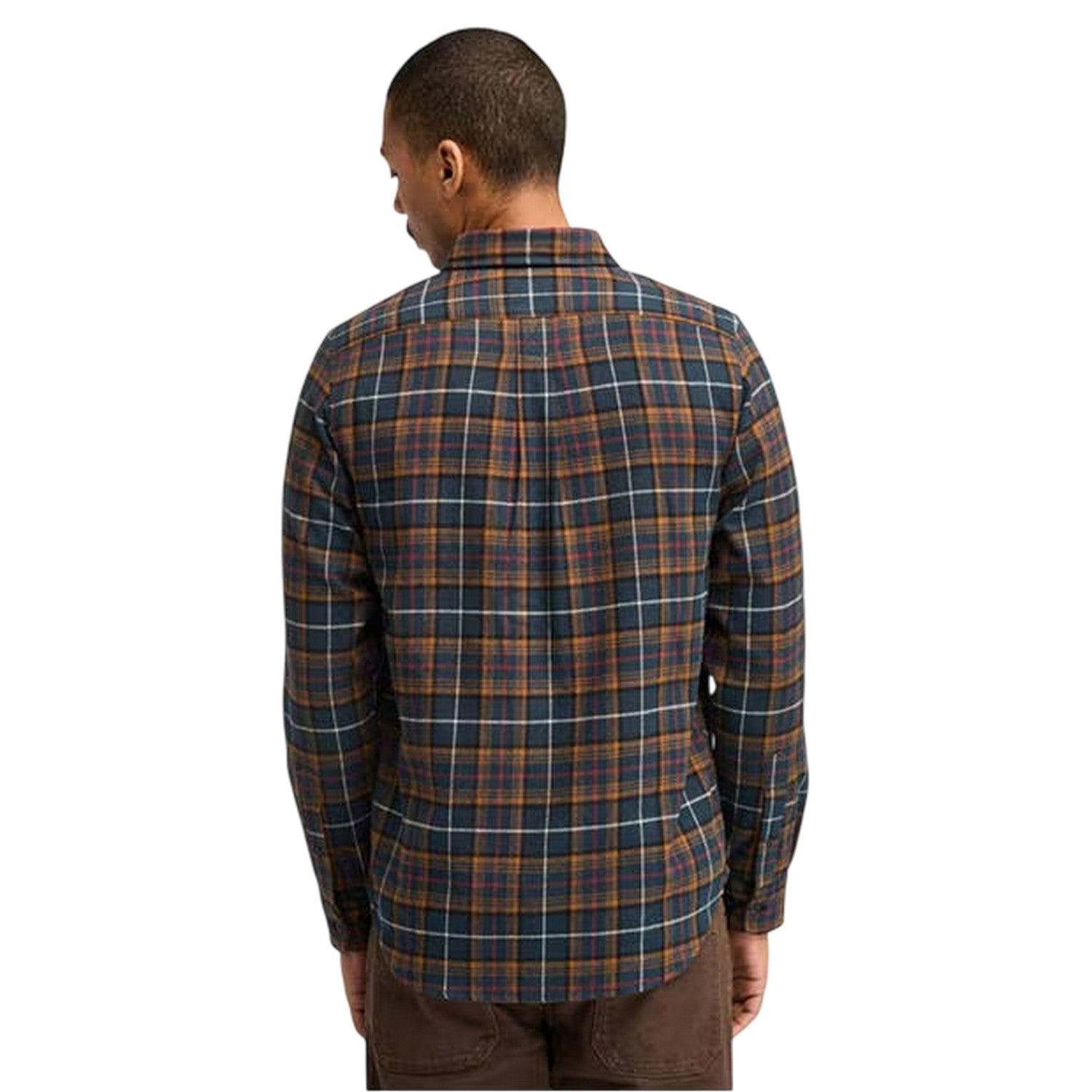 Dark Sapphire - Back - Timberland Mens Flannel Regular Shirt