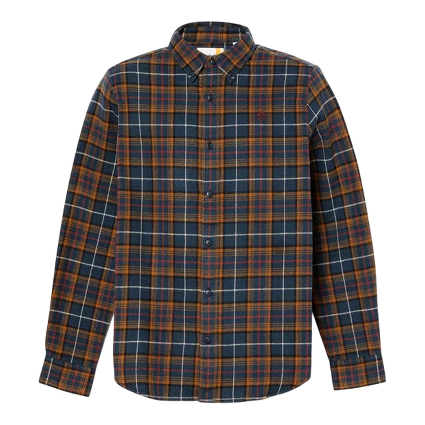 Dark Sapphire - Front - Timberland Mens Flannel Regular Shirt