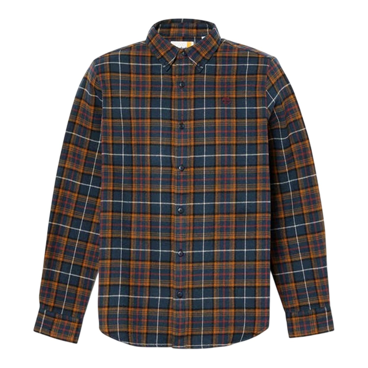 Dark Sapphire - Front - Timberland Mens Flannel Regular Shirt