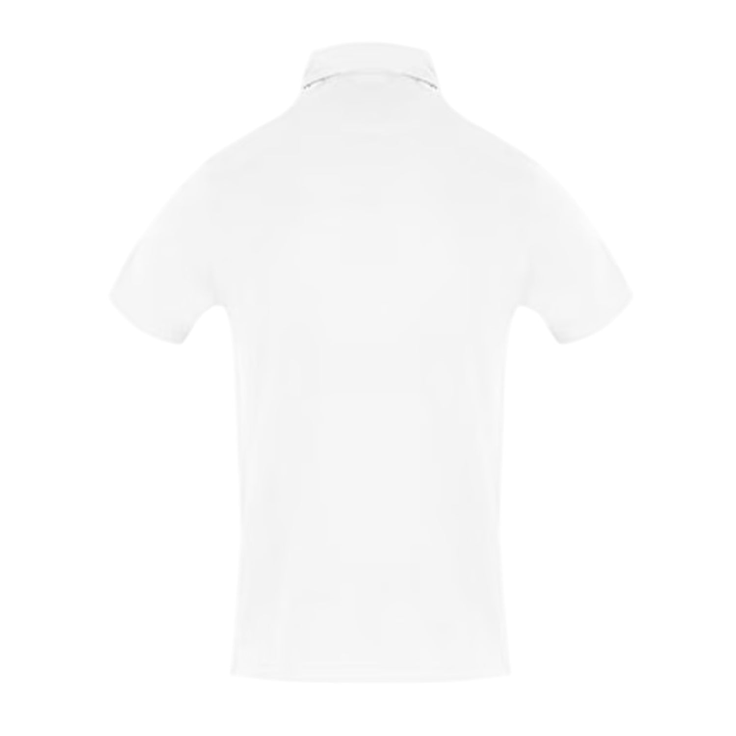 White - Back - Aquascutum Mens Logo Pique Polo Shirt