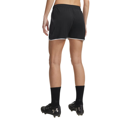 Black-White - Back - Under Armour Womens-Ladies Challenger Lightweight Shorts