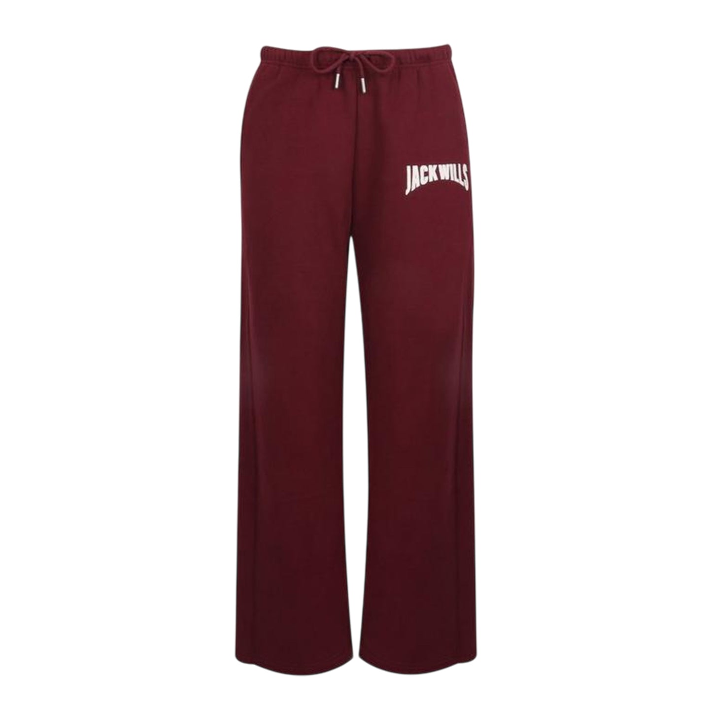 Burgundy - Front - Jack Wills Womens-Ladies Varsity Sweatpants