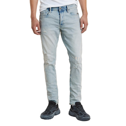 Light Black - Side - G-Star Mens 3301 Mid Rise Slim Jeans