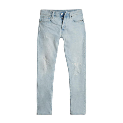 Light Black - Front - G-Star Mens 3301 Mid Rise Slim Jeans