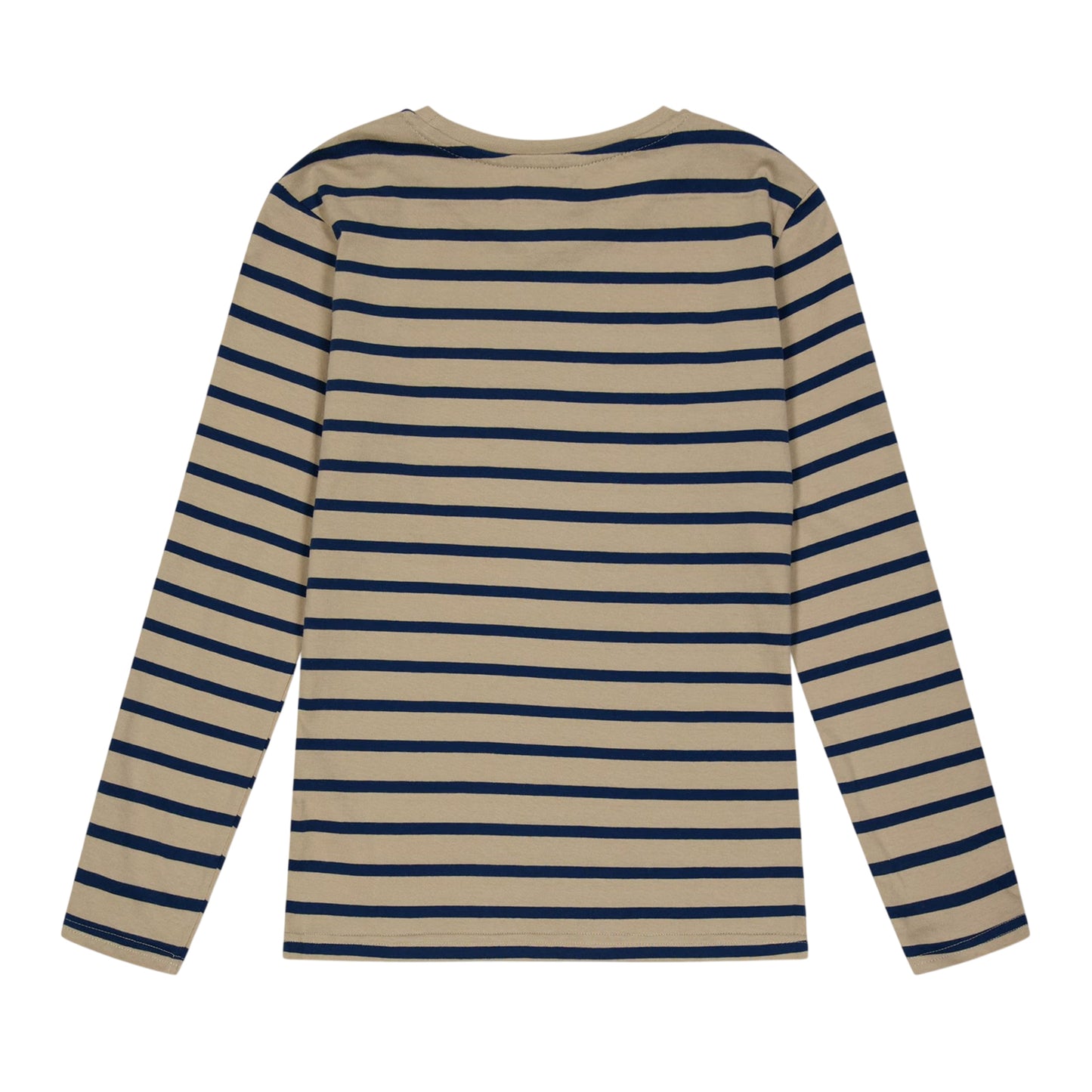 Light Brown-Black - Back - Farah Childrens-Kids Alport Stripe Long-Sleeved T-Shirt