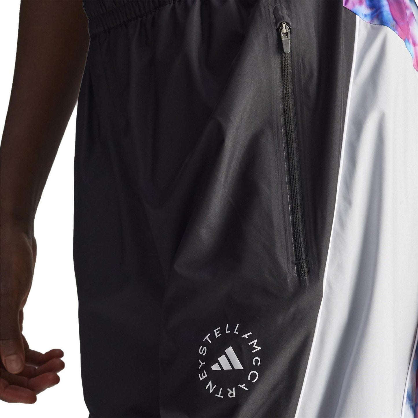 Cyan - Lifestyle - Adidas Womens-Ladies Stella McCartney Colour Block Tracksuit Bottoms