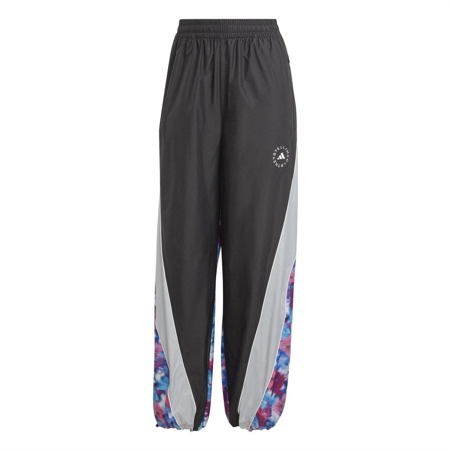 Cyan - Front - Adidas Womens-Ladies Stella McCartney Colour Block Tracksuit Bottoms