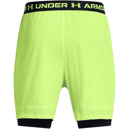 Green - Back - Under Armour Mens Vanish 2 in 1 Shorts