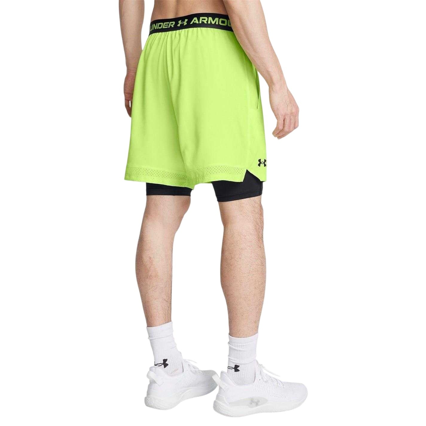 Green - Pack Shot - Under Armour Mens Vanish 2 in 1 Shorts