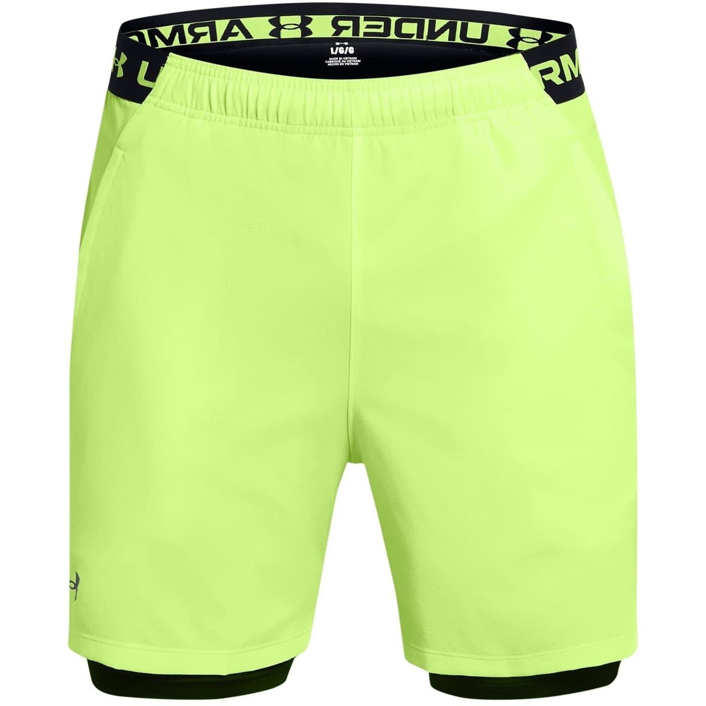 Green - Front - Under Armour Mens Vanish 2 in 1 Shorts