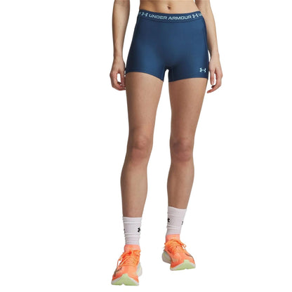 Blue-Blue Haze - Front - Under Armour Womens-Ladies HeatGear Shorts