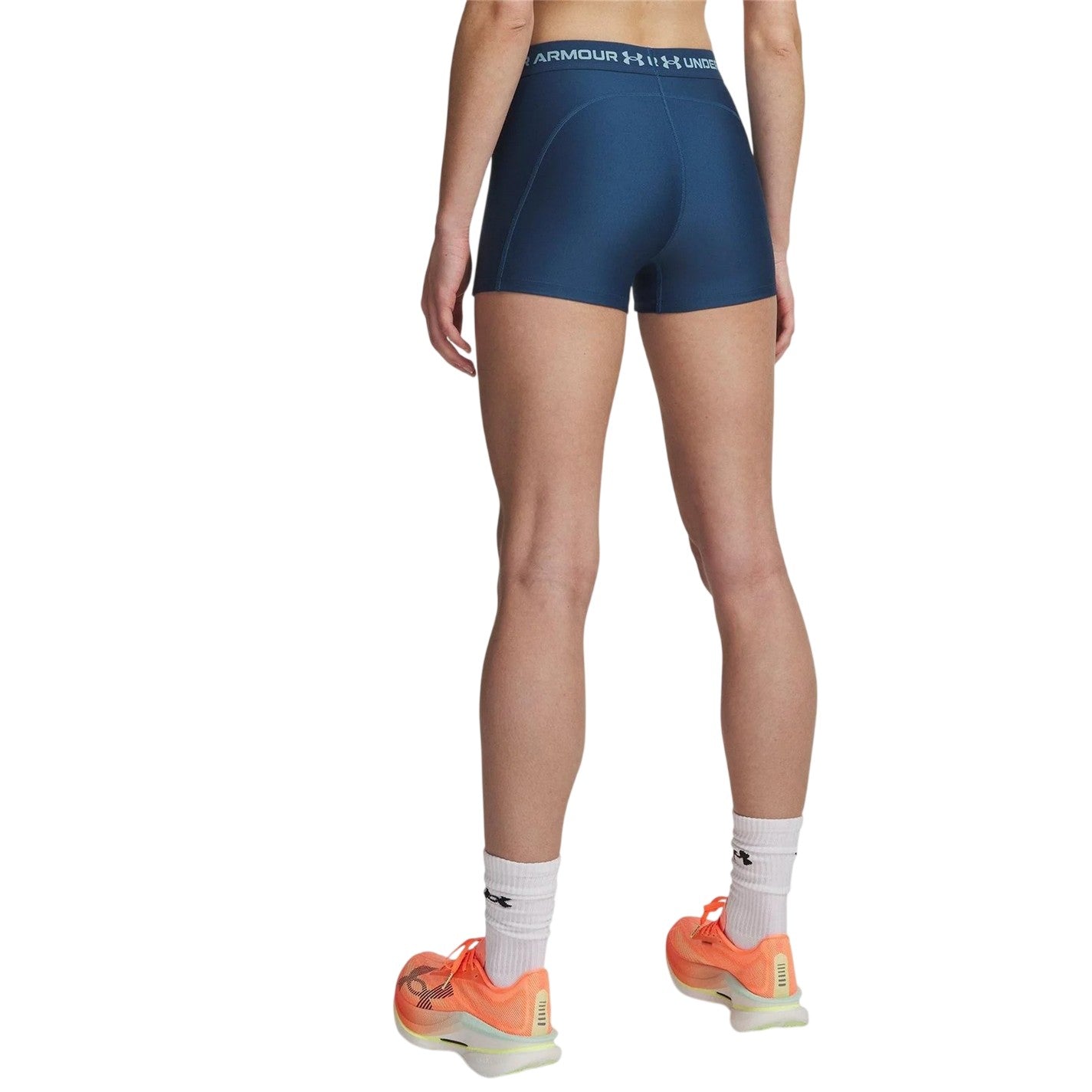Blue-Blue Haze - Back - Under Armour Womens-Ladies HeatGear Shorts