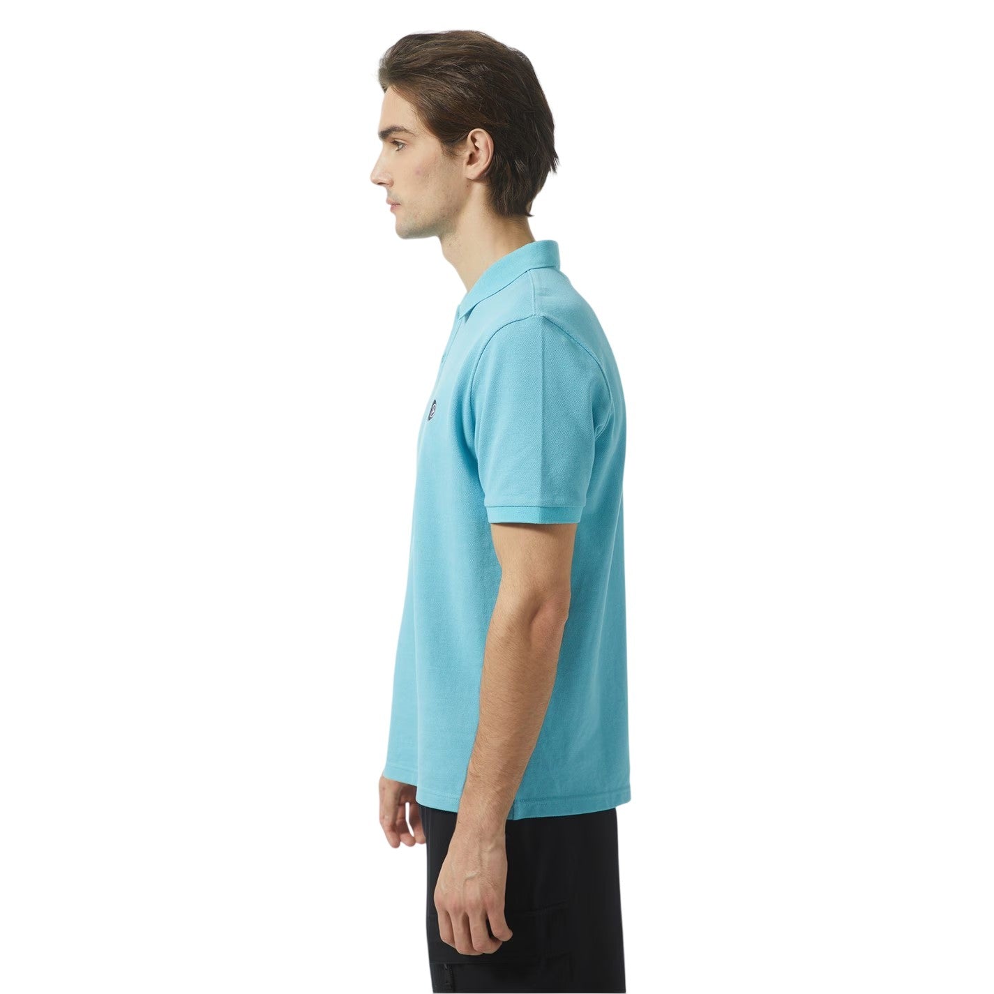 Blue - Side - Loyalti Mens Joe Micro Pique Golf Polo Shirt