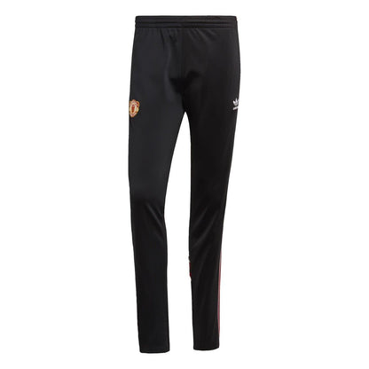 Black - Front - Adidas Mens Manchester United FC Tracksuit Bottoms