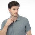 Grey - Side - Gant Mens Rugger Piqué Regular Polo Shirt